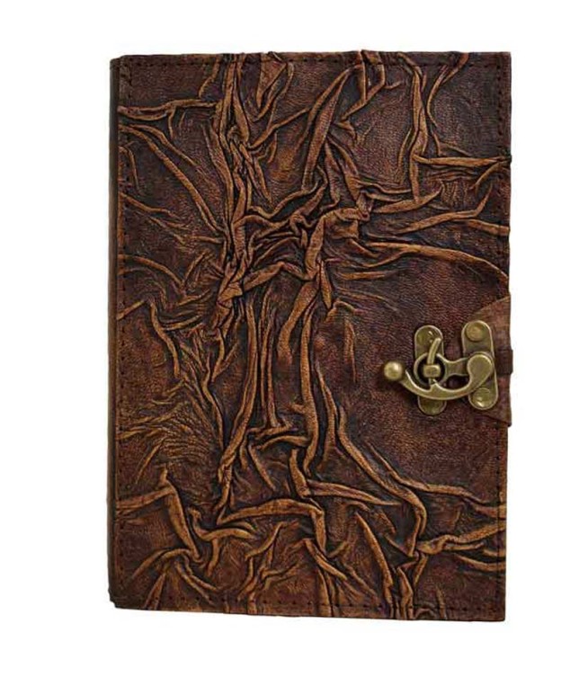 wrinkle pattern leather journal on sale